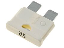 Bezpiecznik samochodowy 19mm 25A biały Bezpiecznik samochodowy 19mm 25A biały
