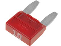 Bezpiecznik samochodowy mini 11,9mm 10A czerwony Bezpiecznik samochodowy mini 11,9mm 10A czerwony