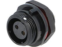 Gniazdo żeńskie WEIPU SP13 2PIN IP68 lutowanie 250V na panel Gniazdo żeńskie WEIPU SP13 2PIN IP68 lutowanie 250V na panel