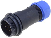 Złącze okrągłe WEIPU wtyk SP21 męski 9PIN IP68 500V na przewód Złącze okrągłe WEIPU wtyk SP21 męski 9PIN IP68 500V na przewód