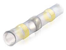 Motocyklowy łącznik termokurczliwy z tuleją cynową żółty 5,8mm Motocyklowy łącznik termokurczliwy z tuleją cynową żółty 5,8mm