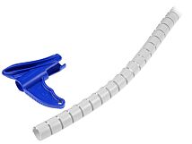 Tuba osłonowa do kabli typu Antyplątek 16mm jasnoszary Tuba osłonowa do kabli typu Antyplątek 16mm jasnoszary