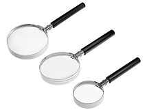 Trzy uniwersalne lupy: 50mm, 65mm (x2.25) i 75mm x1,75 Trzy uniwersalne lupy: 50mm, 65mm (x2.25) i 75mm x1,75