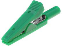 Krokodylek 2mm 10A 60VDC zielony Krokodylek 2mm 10A 60VDC zielony
