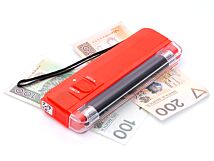 Kieszonkowy tester UV do banknotów czerwony Kieszonkowy tester UV do banknotów czerwony