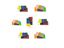 Zestaw 7 kolorowych bloków woskowych do ozdabiania świec Zestaw 7 kolorowych bloków woskowych do ozdabiania świec