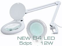 Lupa stołowa 5 dioptrii fi177mm podświetlana 84 LED 12W Lupa stołowa 5 dioptrii fi177mm podświetlana 84 LED 12W