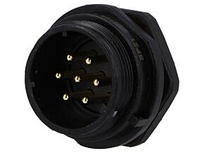 Gniazdo męskie WEIPU SP21 7PIN IP68 lutowanie 500V 1,5mm2 15A Gniazdo męskie WEIPU SP21 7PIN IP68 lutowanie 500V 1,5mm2 15A