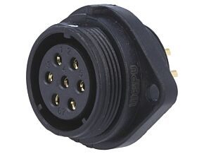 Gniazdo żeńskie WEIPU SP21 7PIN IP68 lutowanie 500V 1,5mm2 15A Gniazdo żeńskie WEIPU SP21 7PIN IP68 lutowanie 500V 1,5mm2 15A