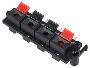 Zacisk głośnikowy zatrzask PCB na panel, przykręcany 58mm THT Zacisk głośnikowy zatrzask PCB na panel, przykręcany 58mm THT