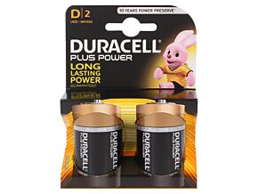 Bateria alkaliczna 1,5V D DURACELL PLUS 2szt. Bateria alkaliczna 1,5V D DURACELL PLUS 2szt.