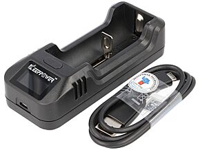 Ładowarka do akumulatorów Li-Ion 3,6/3,7V 1A 5VDC Ładowarka do akumulatorów Li-Ion 3,6/3,7V 1A 5VDC