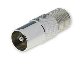 Przejście wtyk koncentryczny 9,5 – gniazdo typu F Przejście wtyk koncentryczny 9,5 – gniazdo typu F