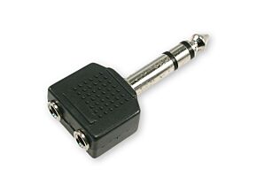 Przejście stereo 2x gniazdo Jack 3,5 – wtyk Jack 6,3 Przejście stereo 2x gniazdo Jack 3,5 – wtyk Jack 6,3