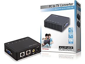Kompaktowy konwerter obrazu PC na TV KÖNIG Kompaktowy konwerter obrazu PC na TV KÖNIG