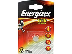 Bateria litowa 3V CR1216 ENERGIZER fi12,5x1,6mm 34mAh Bateria litowa 3V CR1216 ENERGIZER fi12,5x1,6mm 34mAh