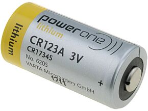Bateria litowa VARTA 3V CR123A, CR17345 fi16,5x34mm 1500mAh Bateria litowa VARTA 3V CR123A, CR17345 fi16,5x34mm 1500mAh