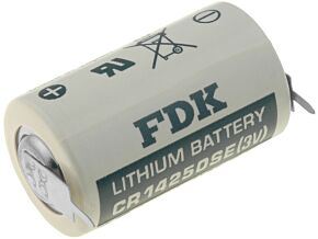 Bateria litowa 3V FDK 1/2AA 2pin fi14,5x25mm 900mAh Bateria litowa 3V FDK 1/2AA 2pin fi14,5x25mm 900mAh