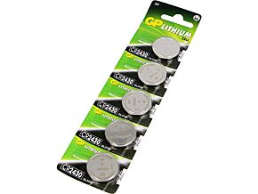 Bateria litowa 3V CR2430 GP fi24x3mm 270mAh 5szt. Bateria litowa 3V CR2430 GP fi24x3mm 270mAh 5szt.