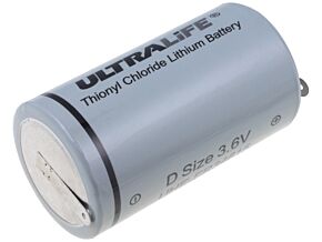 Bateria litowa 3,6V ULTRALIFE D blaszki lutownicze 19000mAh Bateria litowa 3,6V ULTRALIFE D blaszki lutownicze 19000mAh