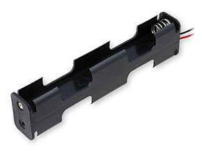 Pojemnik na 4 baterie R6 czarny lub biały Pojemnik na 4 baterie R6 czarny lub biały