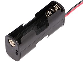 Pojemnik na 2 baterie R6 COMF czarny Pojemnik na 2 baterie R6 COMF czarny