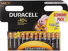 Bateria alkaliczna 1,5V AAA,R3 DURACELL 12szt. Bateria alkaliczna 1,5V AAA,R3 DURACELL 12szt.