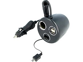 Rozgałęźnik zapalniczki samochodowej SCI 10A 12V/6A USB 5V/3x2,5A Rozgałęźnik zapalniczki samochodowej SCI 10A 12V/6A USB 5V/3x2,5A