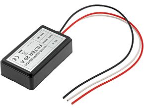 Filtr przeciwzakłóceniowy 20A do instalacji sam. 12V Filtr przeciwzakłóceniowy 20A do instalacji sam. 12V