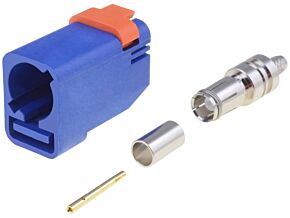 Wtyk FAKRA II SMB MOLEX żeński prosty RG174, RG316 niebieski - C Wtyk FAKRA II SMB MOLEX żeński prosty RG174, RG316 niebieski - C