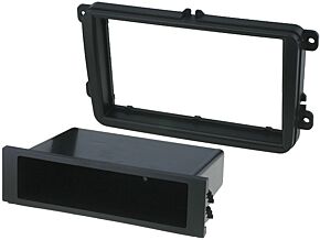 Ramka radiowa 2DIN Seat, Škoda, VW black Ramka radiowa 2DIN Seat, Škoda, VW black