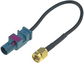 Adapter GPS, GSM kabel 0,15m SMA A->Fakra wtyk Adapter GPS, GSM kabel 0,15m SMA A->Fakra wtyk