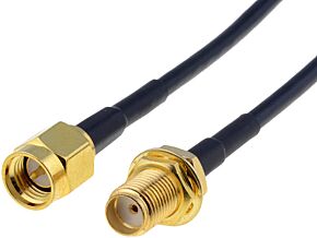Kabel 50 Ohm 25m SMA gniazdo / SMA wtyk czarny Kabel 50 Ohm 25m SMA gniazdo / SMA wtyk czarny
