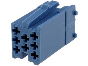 Obudowa złącza Mini ISO 8pin niebieska Obudowa złącza Mini ISO 8pin niebieska
