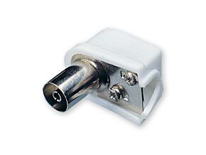 Wtyk żeński koncentryczny kątowy zaokrąglony Wtyk żeński koncentryczny kątowy zaokrąglony