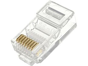 Wtyk RJ45 8p/8c z zaciskiem na linkę okrągłą Wtyk RJ45 8p/8c z zaciskiem na linkę okrągłą