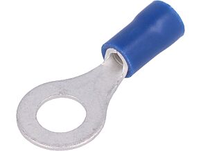 Końcówka oczkowa; M6; O:6,4mm; 1,5÷2,5mm2; zaciskanie; na przewód Końcówka oczkowa; M6; O:6,4mm; 1,5÷2,5mm2; zaciskanie; na przewód