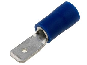 Konektor 4,8x0,8mm płaski męski izolowany niebieski Konektor 4,8x0,8mm płaski męski izolowany niebieski