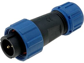 Złącze okrągłe WEIPU wtyk SP13 męski 2PIN IP68 250V na przewód Złącze okrągłe WEIPU wtyk SP13 męski 2PIN IP68 250V na przewód