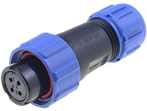 Złącze okrągłe WEIPU wtyk SP13 żeński 4PIN IP68 200V na przewód Złącze okrągłe WEIPU wtyk SP13 żeński 4PIN IP68 200V na przewód