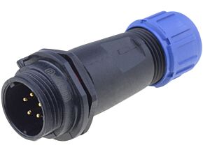 Złącze okrągłe WEIPU wtyk SP13 męski 5PIN IP68 180V na przewód Złącze okrągłe WEIPU wtyk SP13 męski 5PIN IP68 180V na przewód