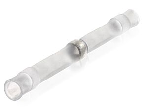 Motocyklowy łącznik termokurczliwy z tuleją cynową biały 1,5mm Motocyklowy łącznik termokurczliwy z tuleją cynową biały 1,5mm