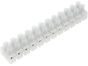 Listwa zaciskowa 12pin z ochroną przewodu 4mm2 Listwa zaciskowa 12pin z ochroną przewodu 4mm2