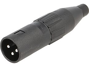 Wtyk męski XLR 3pin profesjonalny firmy AMPHENOL Wtyk męski XLR 3pin profesjonalny firmy AMPHENOL