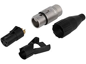 Wtyk XLR żeński 3pin profesjonalny firmy AMPHENOL Wtyk XLR żeński 3pin profesjonalny firmy AMPHENOL