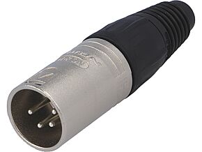 Wtyk XLR męski 4pin prosty na przewód lutowanie 3,5÷8mm NEUTRIK Wtyk XLR męski 4pin prosty na przewód lutowanie 3,5÷8mm NEUTRIK