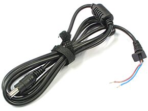 Wtyk zasilajacy 2,1/5,5 mmm z przewodem i filtrem ferrytowym Wtyk zasilajacy 2,1/5,5 mmm z przewodem i filtrem ferrytowym