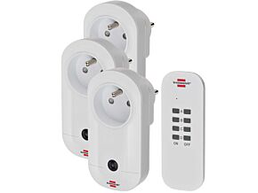 Zestaw 3 gnaizd sieciowych Brennenstuhl sterowanych pilotem Zestaw 3 gnaizd sieciowych Brennenstuhl sterowanych pilotem