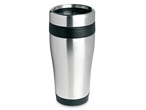 Kubek termiczny stalowy Tram 450ml srebrno-czarny Kubek termiczny stalowy Tram 450ml srebrno-czarny