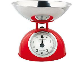 Waga kuchenna w stylu retro do 5kg czerwona Waga kuchenna w stylu retro do 5kg czerwona